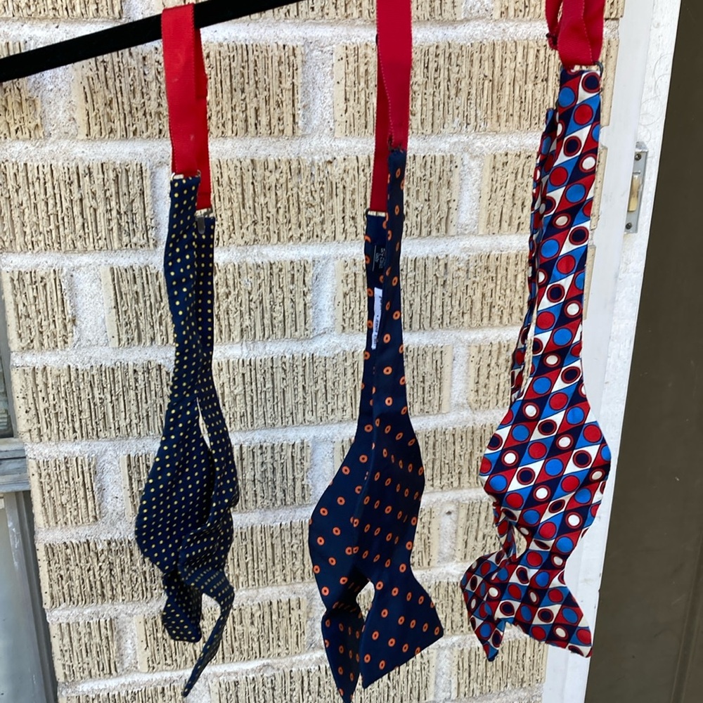 Turnbull & Asser lot of three wild bow ties.